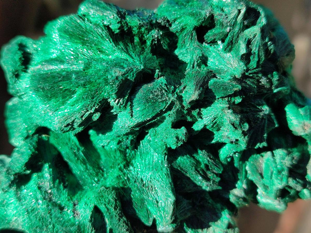 Natural Silky Malachite Specimens x 6 From Kasompe, Congo - Toprock Gemstones and Minerals 