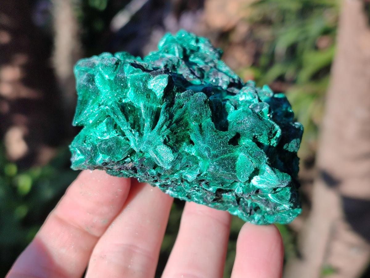 Natural Silky Malachite Specimens x 6 From Kasompe, Congo - Toprock Gemstones and Minerals 