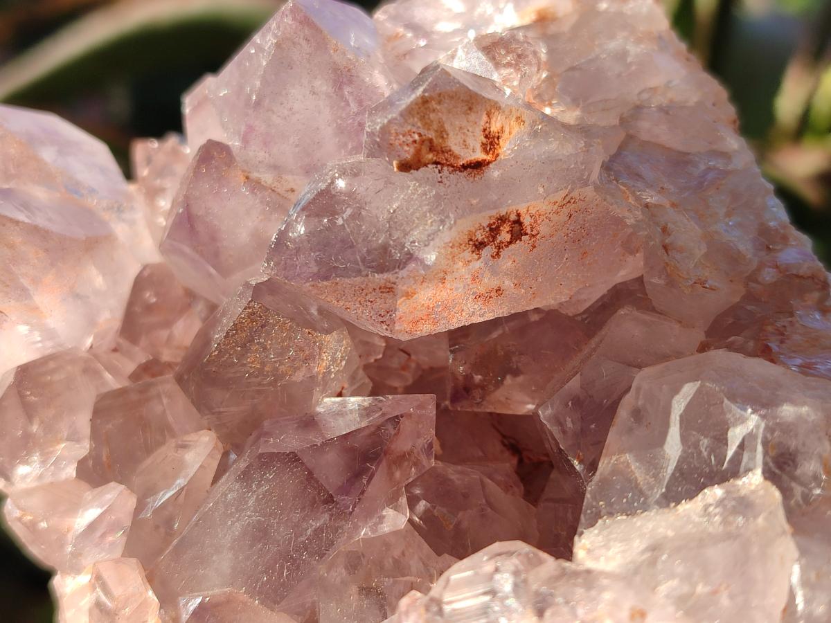 Natural Jacaranda Amethyst Clusters x 3 From Mumbwa, Zambia - Toprock Gemstones and Minerals 