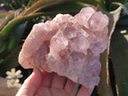 Natural Jacaranda Amethyst Clusters x 3 From Mumbwa, Zambia - Toprock Gemstones and Minerals 