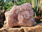 Natural Jacaranda Amethyst Clusters x 3 From Mumbwa, Zambia - Toprock Gemstones and Minerals 