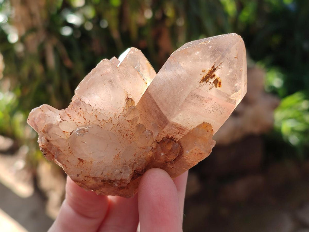 Natural Red Hematoid Quartz Crystals and Clusters x 6 From Karoi, Zimbabwe - Toprock Gemstones and Minerals 