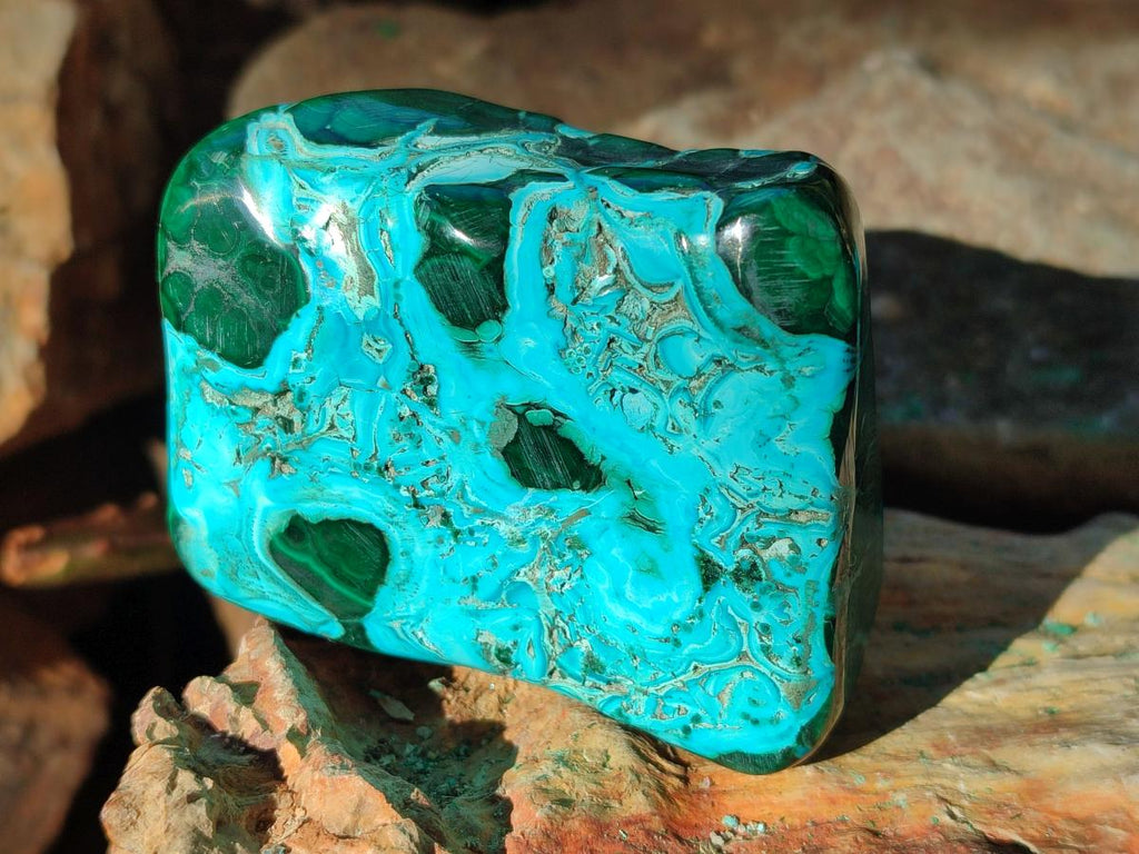 Polished Malacolla Free Forms x 6 From Kulukuluku, Congo - Toprock Gemstones and Minerals 