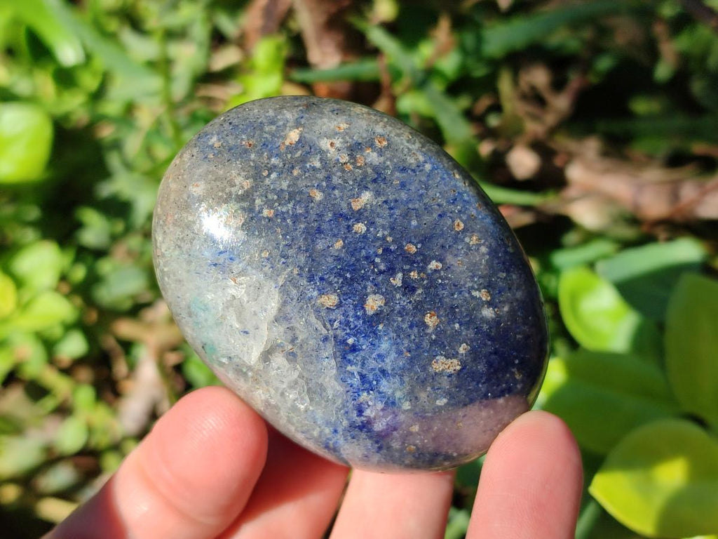 Polished Lazulite Galets x 24 From Madagascar - Toprock Gemstones and Minerals 