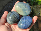 Polished Lazulite Galets x 24 From Madagascar - Toprock Gemstones and Minerals 