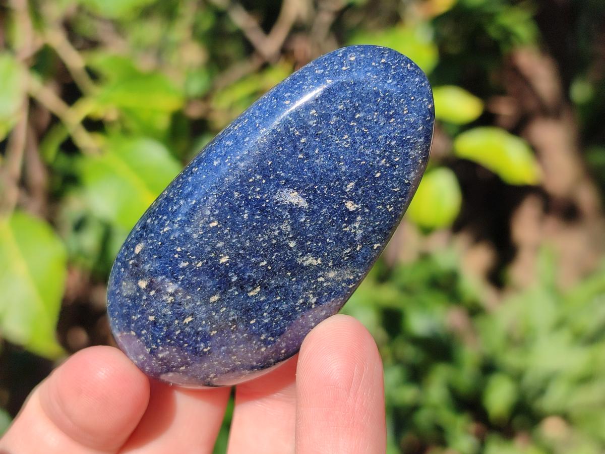 Polished Lazulite Galets x 24 From Madagascar - Toprock Gemstones and Minerals 