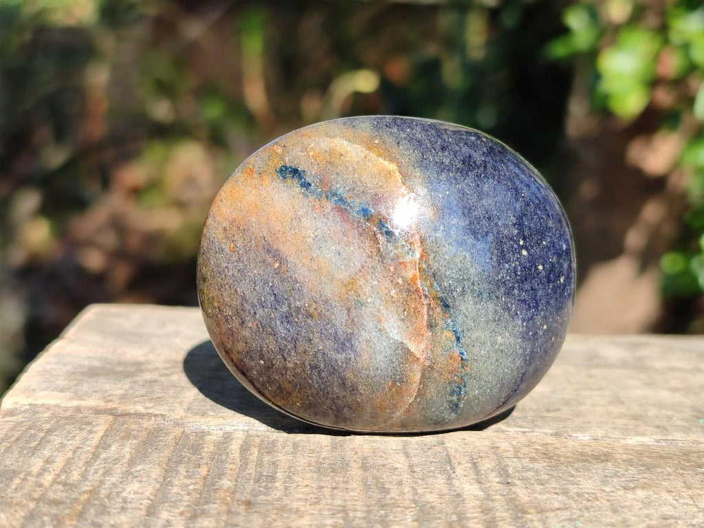 Polished Lazulite Galets x 24 From Madagascar - Toprock Gemstones and Minerals 