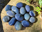 Polished Lazulite Galets x 24 From Madagascar - Toprock Gemstones and Minerals 