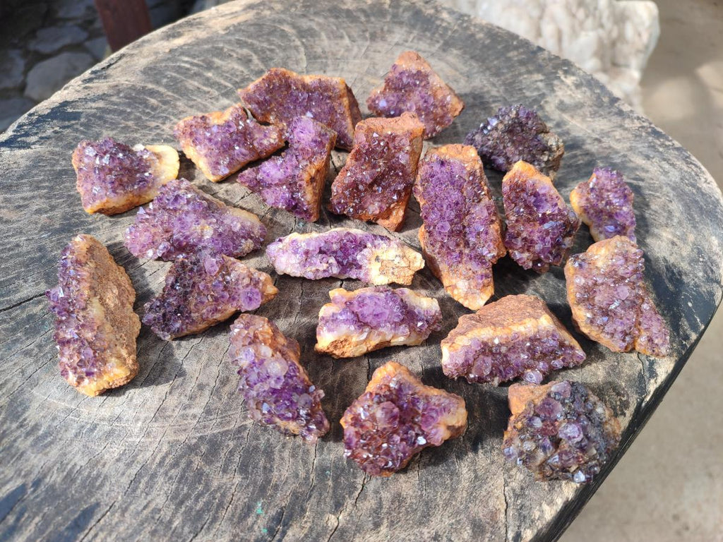 Natural Dark Purple Amethyst Crystal Clusters x 35 From Boekenhouthoek, South Africa - Toprock Gemstones and Minerals 