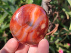 Polished Carnelian Agate Gemstone Galets x 24 From Madagascar - Toprock Gemstones and Minerals 