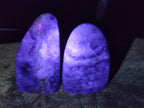 Polished Watermelon Fluorite Standing Display Pieces x 6 From Uis, Namibia - Toprock Gemstones and Minerals 