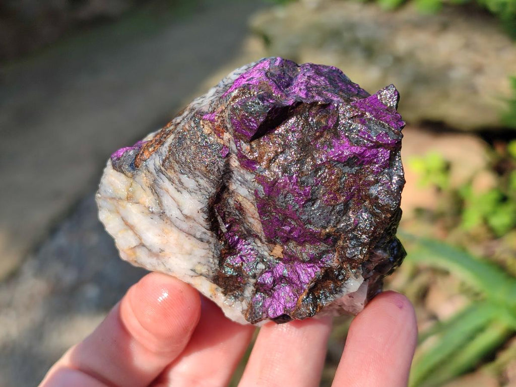Natural Metallic Cobbed Purpurite Specimens x 12 From Erongo, Namibia - Toprock Gemstones and Minerals 