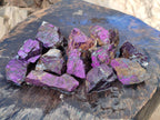 Natural Metallic Cobbed Purpurite Specimens x 12 From Erongo, Namibia - Toprock Gemstones and Minerals 