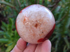 Polished Carnelian Agate Gemstone Spheres x 3 From Madagascar - Toprock Gemstones and Minerals 