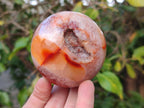 Polished Carnelian Agate Gemstone Spheres x 3 From Madagascar - Toprock Gemstones and Minerals 