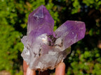 Natural Large Jacaranda Amethyst Crystal Clusters x 6 From Mumbwa, Zambia