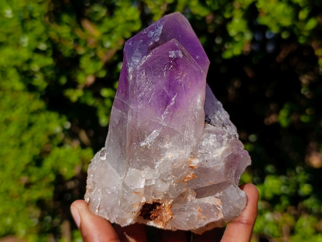 Natural Large Jacaranda Amethyst Crystal Clusters x 6 From Mumbwa, Zambia