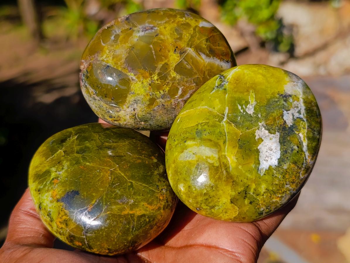 Polished Mixed Multi Mineral Galets x 12 From Madagascar - Toprock Gemstones and Minerals 
