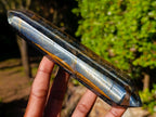 Polished Large Double Terminated Golden Tigers Eye Crystals x 6 From Prieska, South Africa - Toprock Gemstones and Minerals 