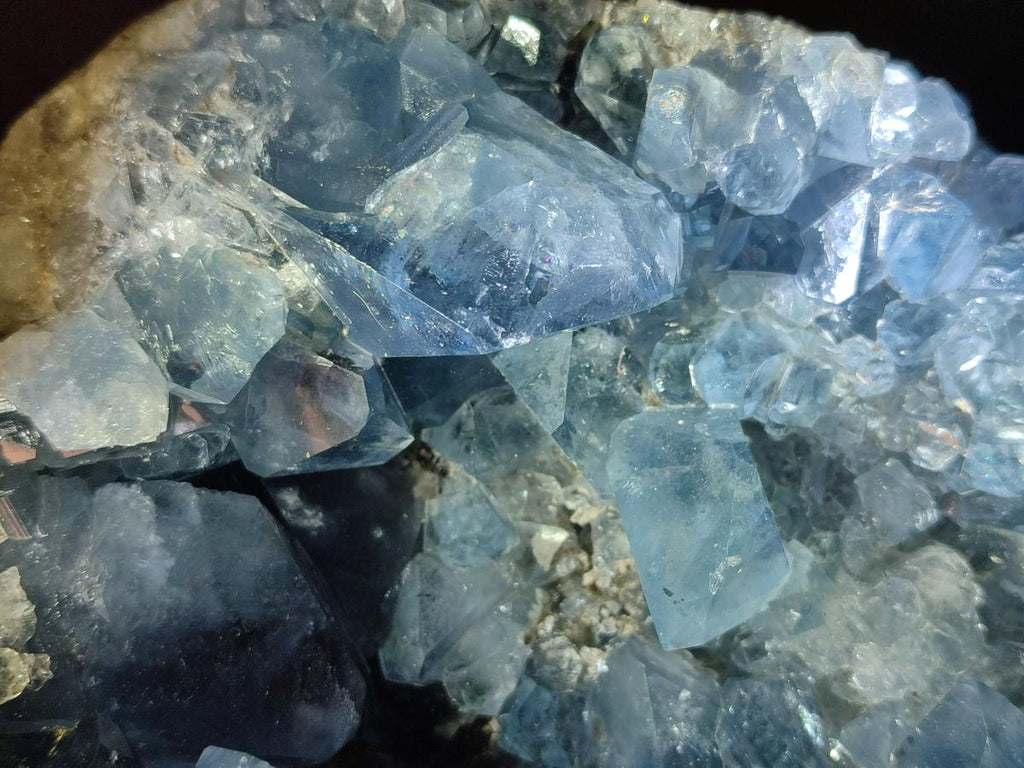 Natural Large Blue Celestite Geode Specimen x 1 From Sakoany, Madagascar - Toprock Gemstones and Minerals 