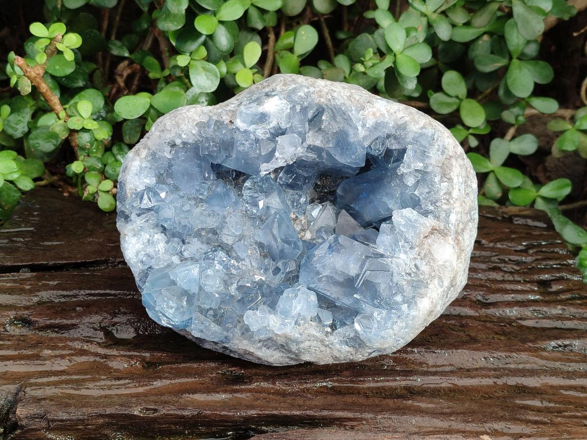Natural Large Blue Celestite Geode Specimen x 1 From Sakoany, Madagascar - Toprock Gemstones and Minerals 