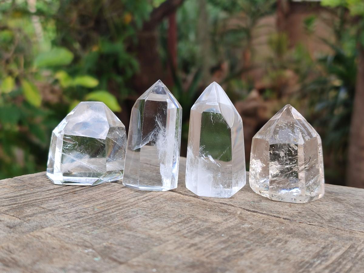 Polished Clear Quartz Crystals x 20 From Madagascar - Toprock Gemstones and Minerals 