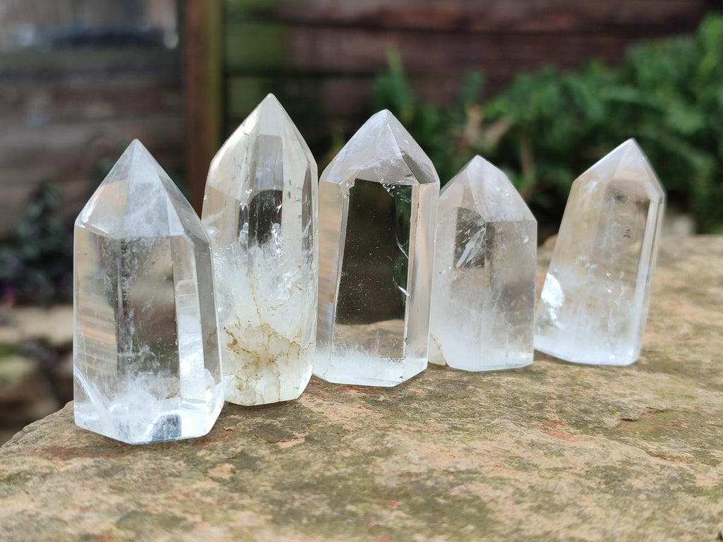 Polished Clear Quartz Crystals x 20 From Madagascar - Toprock Gemstones and Minerals 
