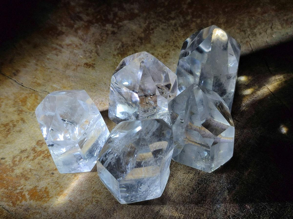Polished Clear Quartz Crystals x 20 From Madagascar - Toprock Gemstones and Minerals 