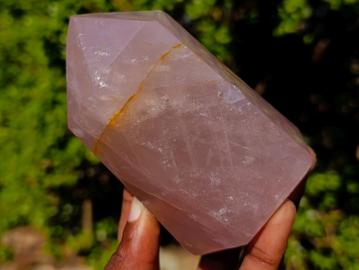 Polished Gemmy Rose Quartz Display Crystals x 4 From Madagascar