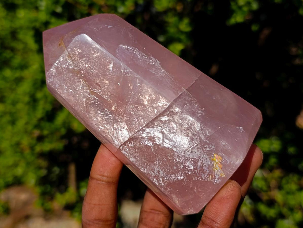 Polished Gemmy Rose Quartz Display Crystals x 4 From Madagascar