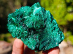 Natural Silky Malachite Specimens x 6 From Kasompe, Congo - Toprock Gemstones and Minerals 