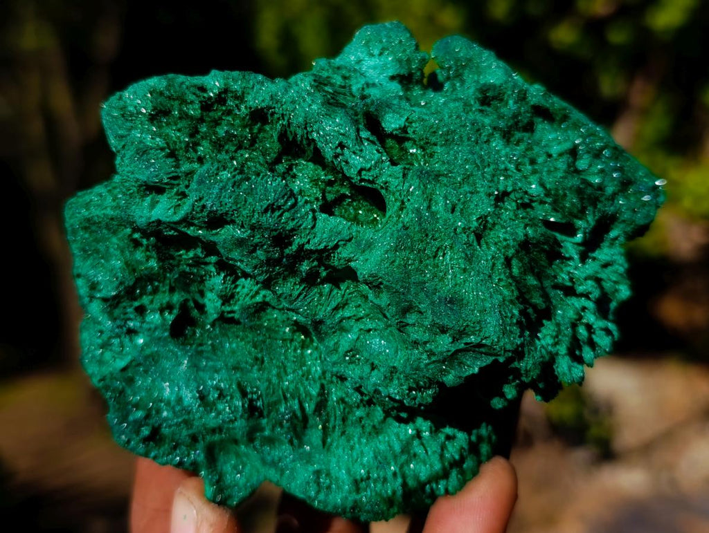 Natural Silky Malachite Specimens x 6 From Kasompe, Congo - Toprock Gemstones and Minerals 