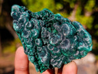 Natural Silky Malachite Specimens x 6 From Kasompe, Congo - Toprock Gemstones and Minerals 