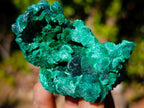 Natural Silky Malachite Specimens x 6 From Kasompe, Congo - Toprock Gemstones and Minerals 