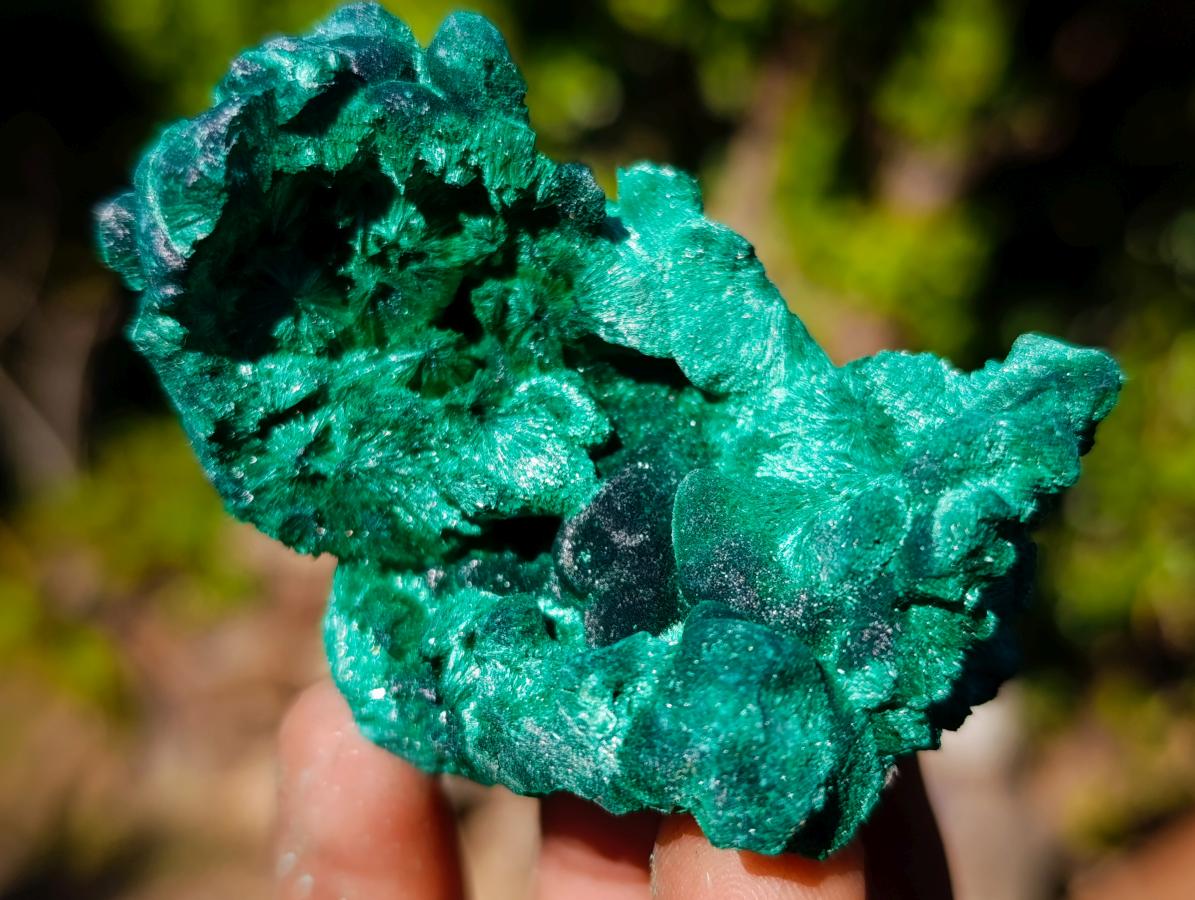 Natural Silky Malachite Specimens x 6 From Kasompe, Congo - Toprock Gemstones and Minerals 