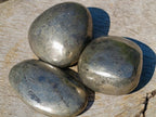Polished Basalt Pharaoh Stone Galets x 6 From Iron Duke Mine, Zimbabwe - Toprock Gemstones and Minerals 