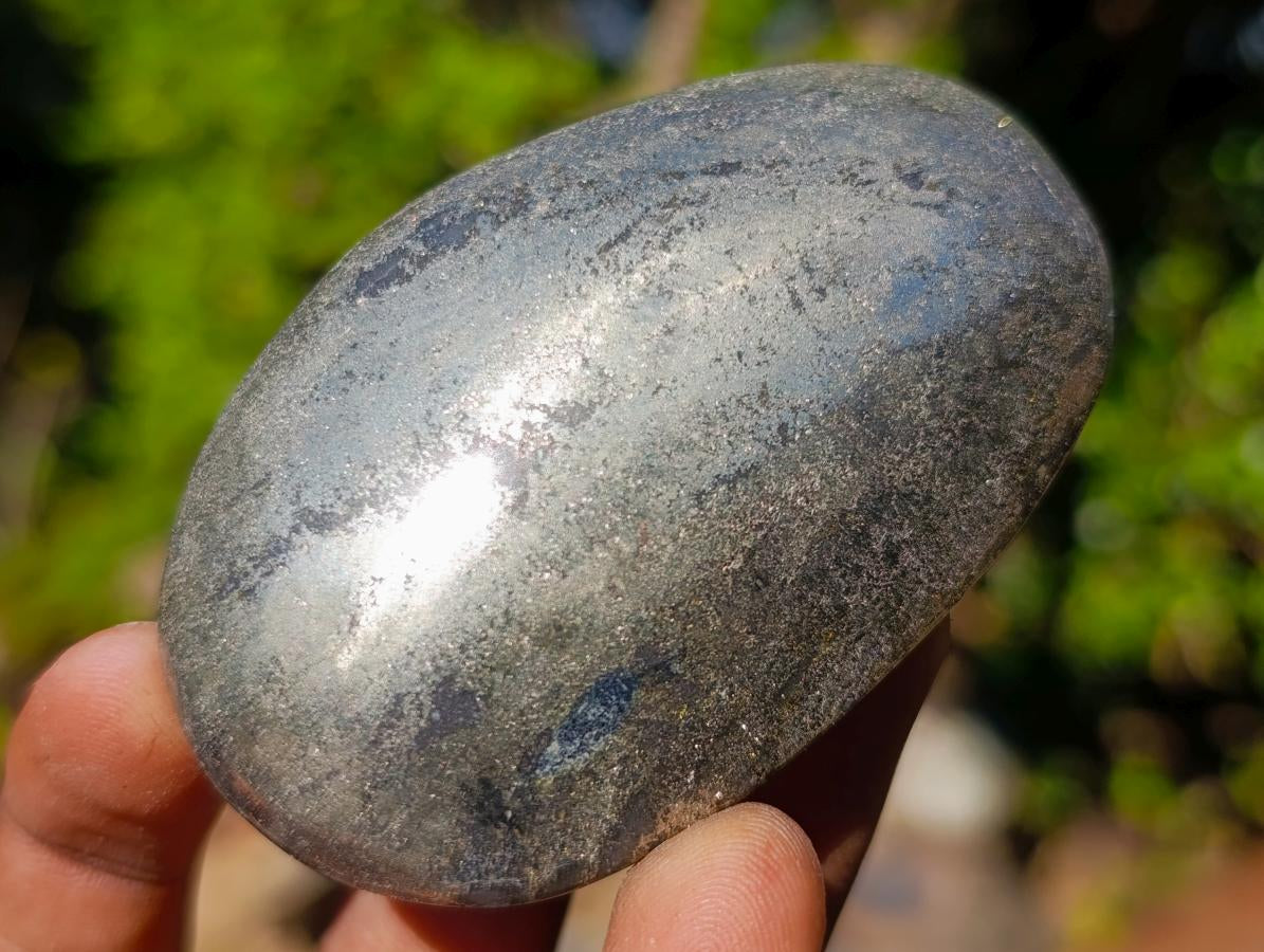 Polished Basalt Pharaoh Stone Galets x 6 From Iron Duke Mine, Zimbabwe - Toprock Gemstones and Minerals 