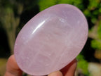 Polished Gemmy Rose Quartz Palm Stone x 24 From Madagascar - Toprock Gemstones and Minerals 