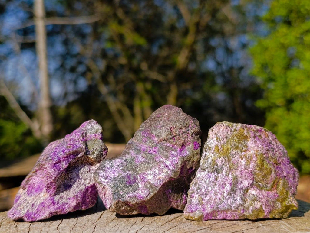 Natural Cobbed Stichtite Specimens x 35 From Barberton, South Africa - Toprock Gemstones and Minerals 