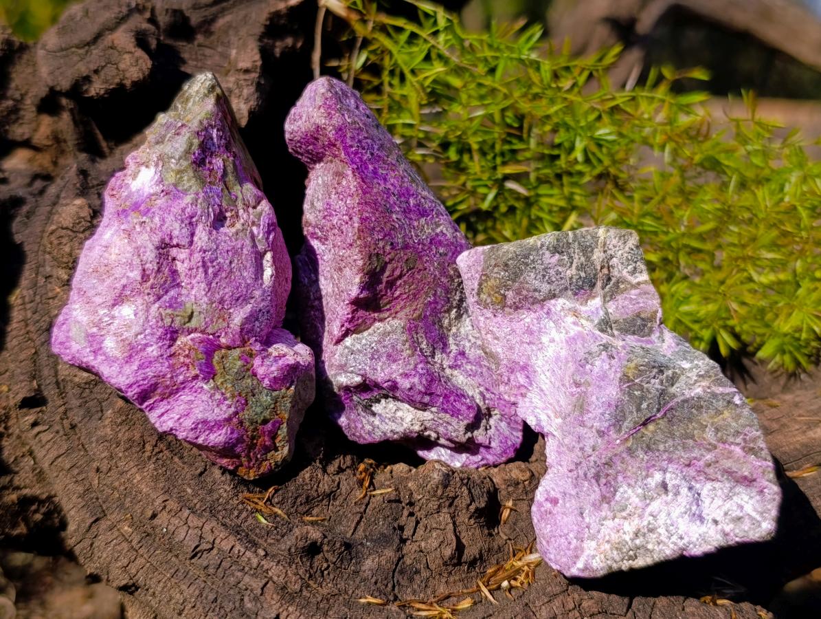 Natural Cobbed Stichtite Specimens x 35 From Barberton, South Africa - Toprock Gemstones and Minerals 