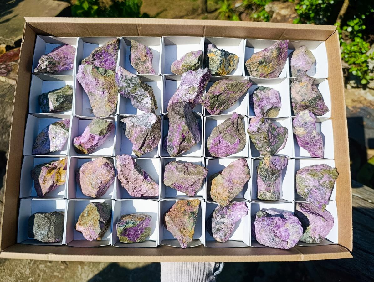 Natural Cobbed Stichtite Specimens x 35 From Barberton, South Africa - Toprock Gemstones and Minerals 