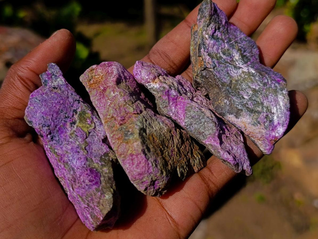 Natural Cobbed Stichtite Specimens x 35 From Barberton, South Africa - Toprock Gemstones and Minerals 