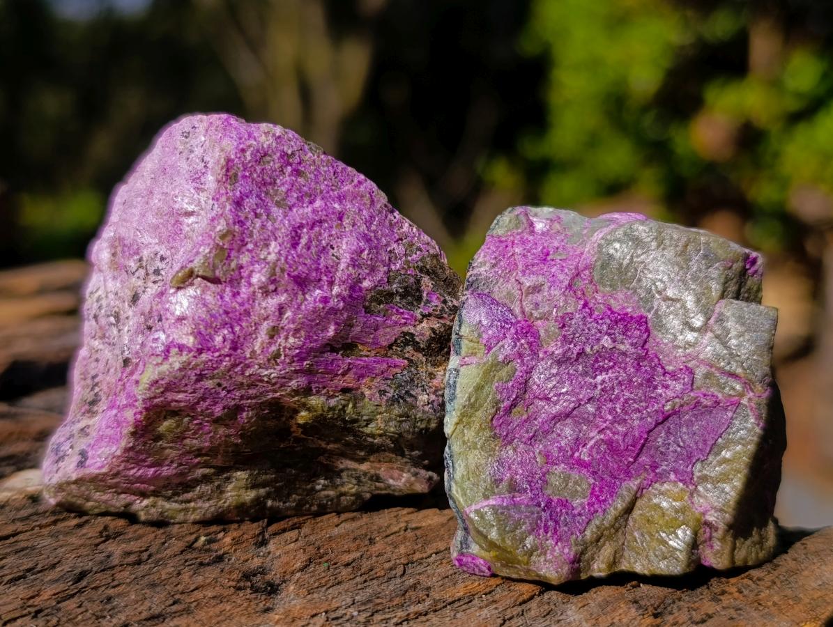 Natural Cobbed Stichtite Specimens x 35 From Barberton, South Africa - Toprock Gemstones and Minerals 