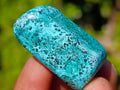 Polished Shattuckite Free Forms with Chrysocolla Azurite and Malachite x 35 From Congo - Toprock Gemstones and Minerals 
