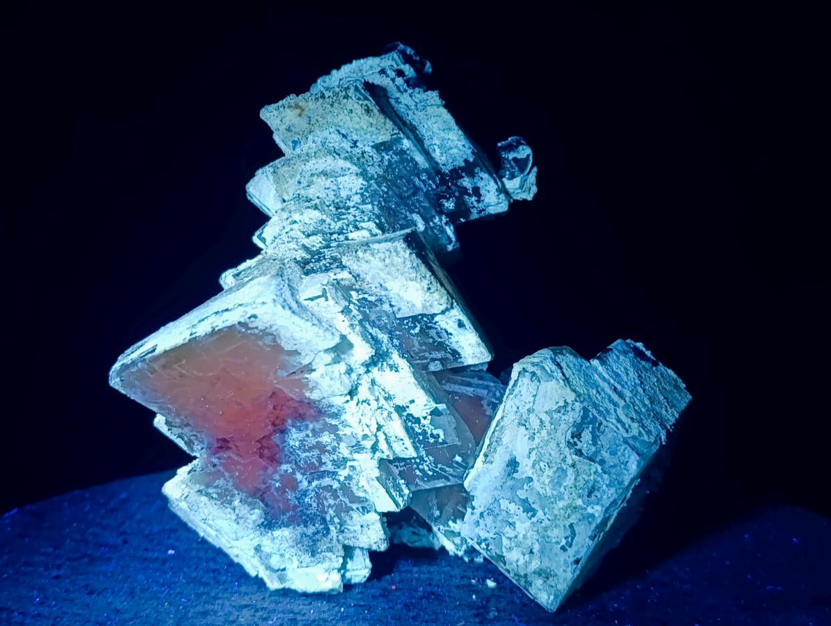 Natural Large Stacked Rhombohedral Calcite Cluster Specimen x 1 From Albert's Mountain, Lesotho - Toprock Gemstones and Minerals 