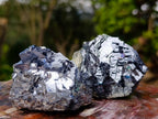 Natural Bright Silver Lead Galena Cobbed Specimens x 12 From Kaokoveld, Namibia - Toprock Gemstones and Minerals 
