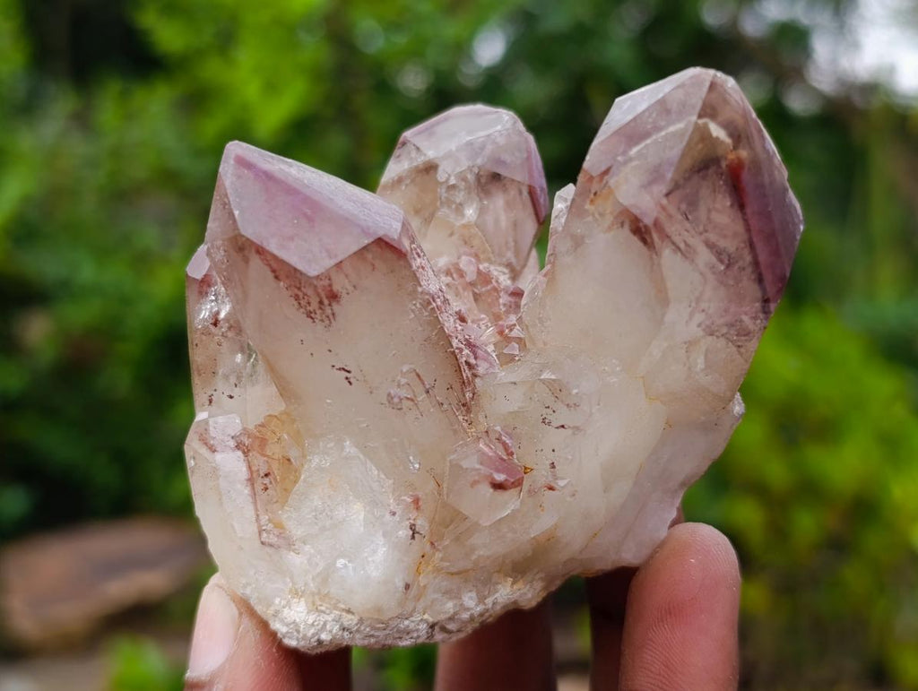Natural Red Hematoid Quartz Crystals and Clusters x 12 From Karoi, Zimbabwe - Toprock Gemstones and Minerals 