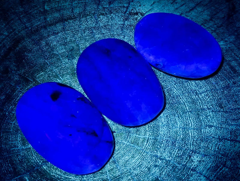 Polished Large Watermelon Fluorite Palm Stones x 12 From Uis, Namibia - Toprock Gemstones and Minerals 