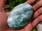 Polished Large Watermelon Fluorite Palm Stones x 12 From Uis, Namibia - Toprock Gemstones and Minerals 