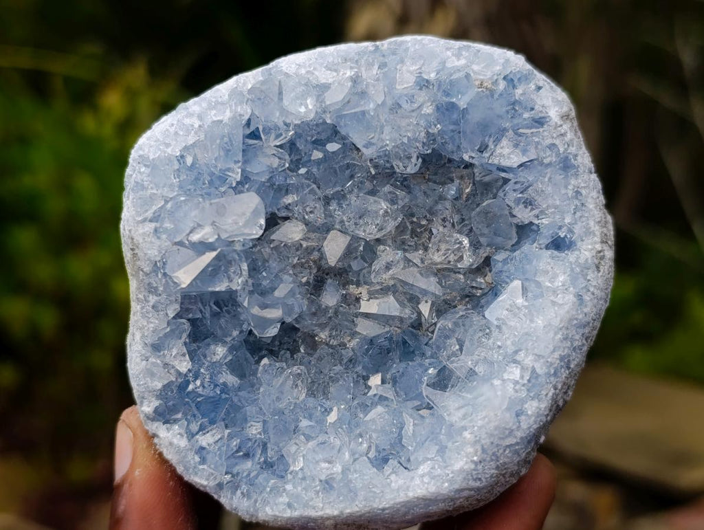 Natural Blue Celestite Specimens x 24 From Sakoany, Madagascar